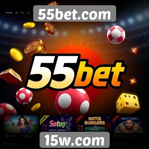 Variedade de jogos disponíveis no 55bet