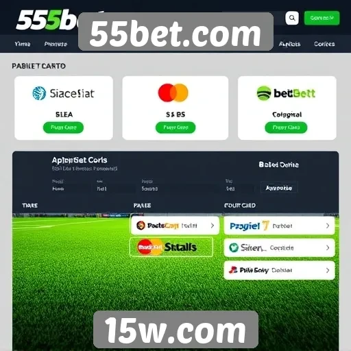 Exploração das opções de pagamento no 55bet